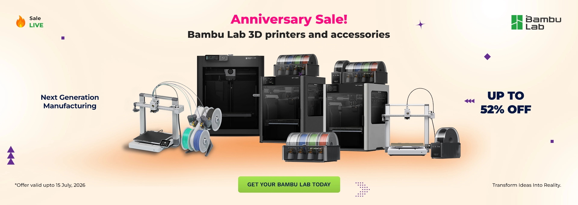 Bambu Lab 4 Anniversary Sale
